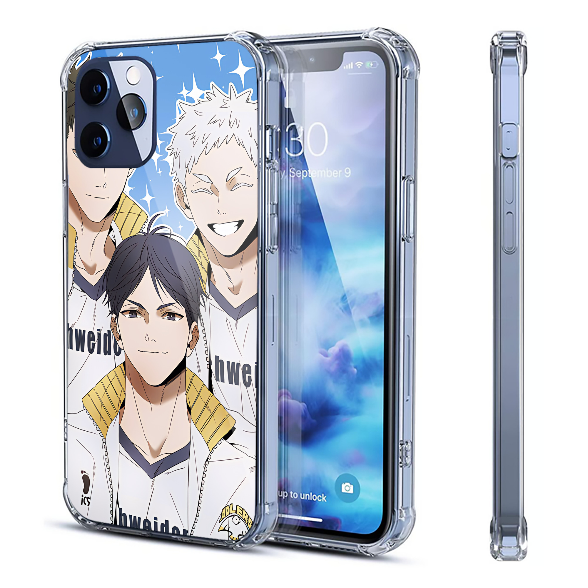 （画像用） ハイキュー!! Haikyu!! 【iPhone 12シリーズ対応】透明スマホケース（クリアソフトケース）